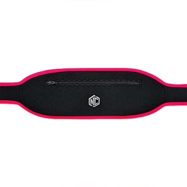 Imagem de Pochete Slim em Neoprene - Preto c/Rosa UNICO