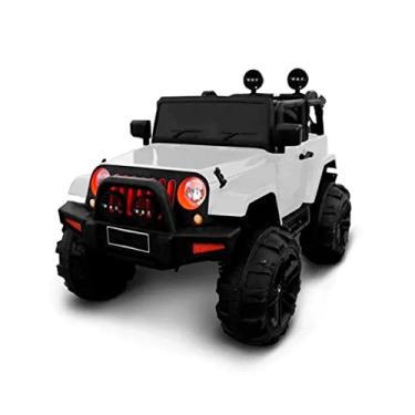 Imagem de Mini Carro Elétrico Infantil Jipe com Controle Remoto Branco, Importway