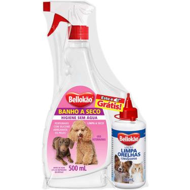 Imagem de Kit Bellokão Banho a Seco + Limpa Orelhas - Kit