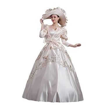 Imagem de Women's Elegant Recoco Victorian Dress Costume Ball Gowns BELLE of the BALL COSTUME Gown (2XL, Reto11)