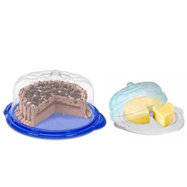 Imagem de Kit Boleira Gold Plástico com Tampa e Queijeira Prime - Erca Plast