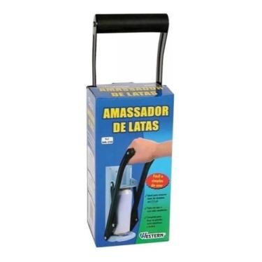 Imagem de Western Amassador de Latas Latinha Cabo anatômico c/ Abridor de Garrafa 350ml AM-350