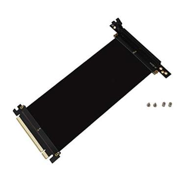 Imagem de EZDIY-FAB Adaptadores de porta de extensão de cabo flexível PCI Express 16x Cartão de elevação de alta velocidade 90 graus-20 cm
