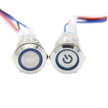 Imagem de Geekworm Botão de metal de 19 mm com travamento automático/interruptor de controle de energia de reposição automática momentânea para X735/X710/X725/X708/X728/X825