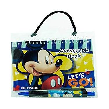 Imagem de (Mickey Mouse Let's Go with Pen) - Lembranças de festa Disney Mickey e Minnie Mouse bloco de notas notas - (Mickey Mouse Let's Go with Pen)