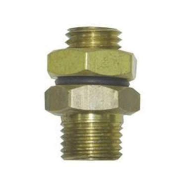Imagem de CAIXA 5 NIPLE ROSCA 12 X 1/4 E 3/16 NPT LATÃO COM CONTRA PORCA ORIGINAL FP 32958