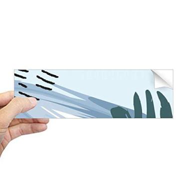Imagem de DIYthinker Adesivo retangular com estampa de plantas abstratas pacífica para janela de notebook