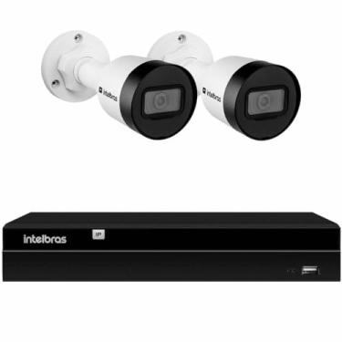 Imagem de Kit 2 Câmeras de Segurança Bullet Intelbras Full HD 1080p VIP 1230 B G4 + Gravador Digital de Vídeo NVR NVD 1404-4 Canais (Sem HD)