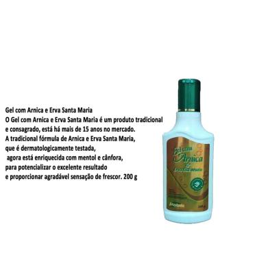 Imagem de 12 Unid Gel Massagem Arnica E Erva Santa Maria 200grs Alquimia