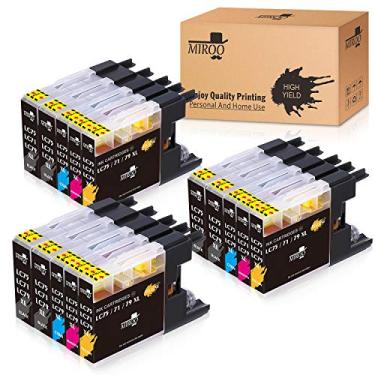 Imagem de MIROO Cartucho de tinta compatível de substituição para impressora Brother LC75 LC71 LC79 XL 15, funciona para Brother MFC J280W J825DW J430W J835DW J625DW J425W J6710DW J280W J6910DW J5910DW J6510DW J435W
