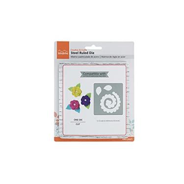 Imagem de Bira Craft Molde de régua de aço de 14 cm x 15 cm, designs variados (flor 3)