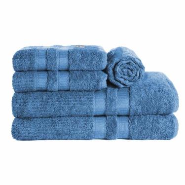 Imagem de Toalha Grande Para Viagem 5 Pçs 400 g/m² Hotel Pousada Paris - ENTROU 