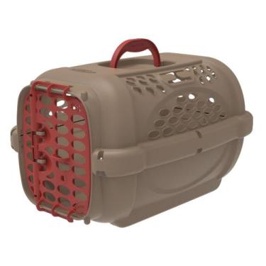 Imagem de Caixa de Transporte para Cachorro Gato Pet Panther Gold Nº1 - Plast pe