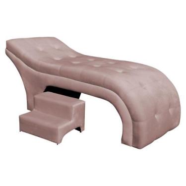 Imagem de Maca Estofada Botonê Clínica Salão Estética Veludo 60 cm - Estopar, Ve