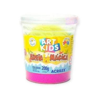 Imagem de Areia Magica Cinética 200g Acrilex Art Kids - Cores Variadas, Maravilh