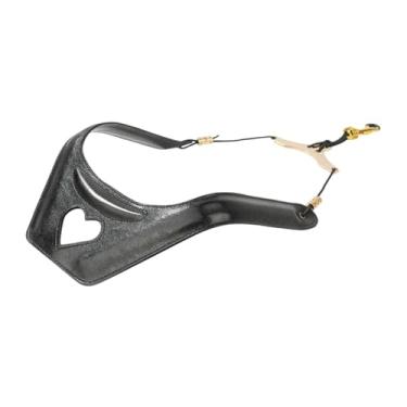 Imagem de Esquirla Alça de ombro para saxofone, alça de pescoço, confortável, sax, alto tenor, barítono, sax soprano, Preto