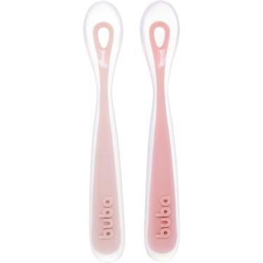 Imagem de Buba, Kit 2 Colheres Em Silicone Fase 1 Rosa