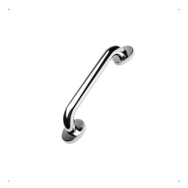 Imagem de Alça de Apoio 30cm Barra Inox Suporte Banheiro Box Quarto Corredor Par
