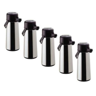 Imagem de Garrafa Térmica De Mesa Inox 1,8 Litros Invicta Kit 5