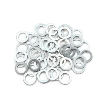 Imagem de REPAIROCK 50 peças de arruelas de britagem de óleo de motor juntas de plugue de drenagem 12 mm ID. 19,7 mm OD. para peças de reposição de automóveis de carro
