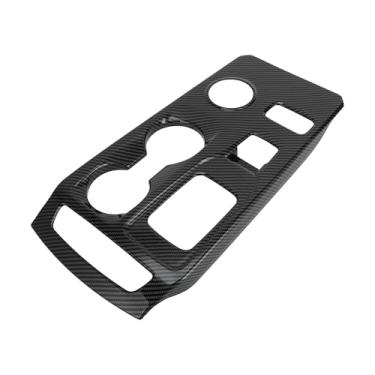 Imagem de REPAIROCK 1 peça de painel de mudança de marchas para painel de câmbio central para Ford para Ranger 2023-2024 Adesivo de capa decorativa de painel de mudança de marchas padrão de fibra de carbono ABS