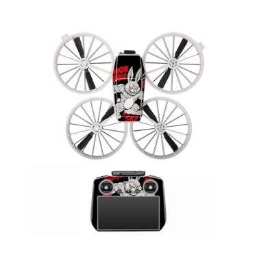 Imagem de CAPART Adesivo removível para controle DJI Flip e DJI RC 2, adesivos decorativos sem bolhas (coelho, RC 2)