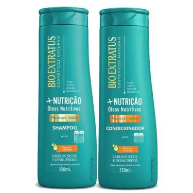Imagem de Kit Shampoo e Condicionador Bio Extratus Mais Nutrição 350ml