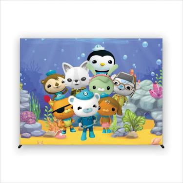 Imagem de Painel de Festa Retangular Octonautas 4,50x3,00 metros - Fera Print