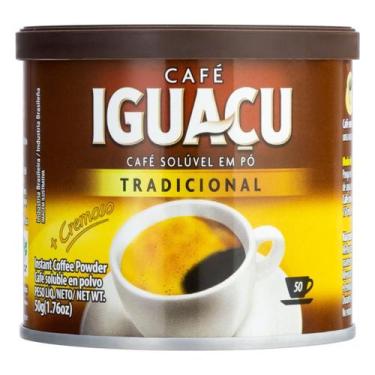 Imagem de Cafe Soluvel em Po Tradicional Iguacu Lata 50g - Iguaçu