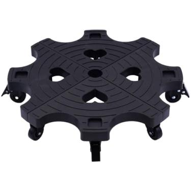 Imagem de WOOYAN Suporte Para Plantas De 20" Com Rodas Traváveis - Rodízios Grandes Carrinho Alta Resistência, 500 Libras, Áreas Internas E Externas, Transporte, Bandeja Porta-Copos