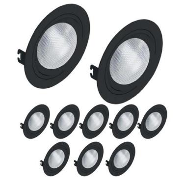 Imagem de 10 Spot Embutido Redondo Face Plana Par30 E27 - Save Energy
