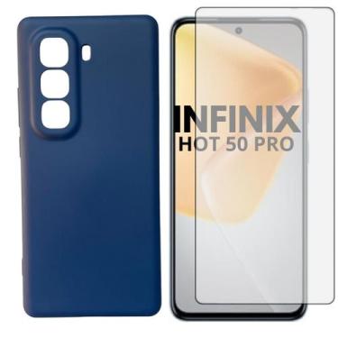 Imagem de Capa + Pelicula Vidro 3D Compativel Com Infinix Hot 50 Pro - Generica,