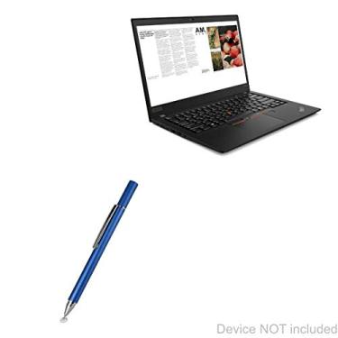 Imagem de BoxWave Caneta Stylus compatível com Lenovo ThinkPad T495s (35.6 cm) - Caneta Stylus capacitiva FineTouch, caneta Stylus super precisa - Azul Lunar