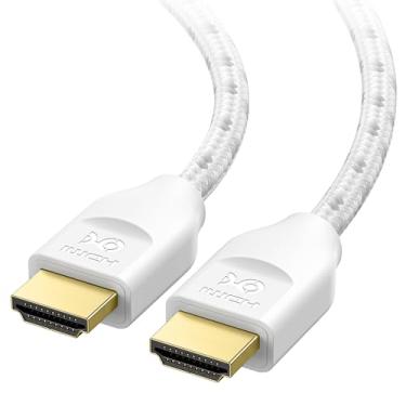 Imagem de Cable Matters [Cabo HDMI de alta velocidade trançado 48Gbps 8K 9,8 pés/3 m com 8K @60Hz, 4K @240Hz e suporte HDR para PS5, Xbox Series X/S, RTX3080/3090, Apple TV e mais em branco