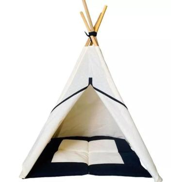 Imagem de Caminha Cabaninha Pet Cães E Gatos + Tapete 105X60X60Cm