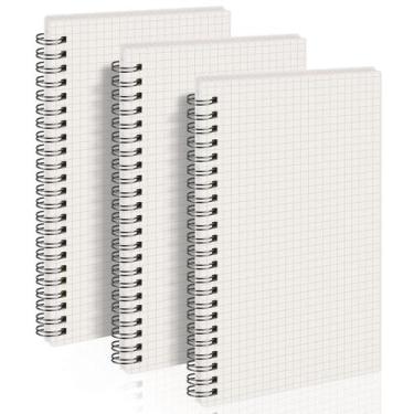 Imagem de Notebook AHGXG, papel gráfico A5, 80 folhas, 100 g/m2, pacote com 3