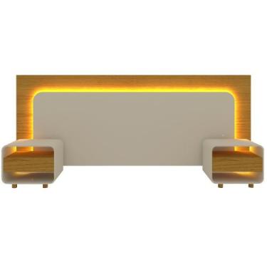 Imagem de Cabeceira extensível Gelius Innova 02 mesa de cabeceira para cama box 