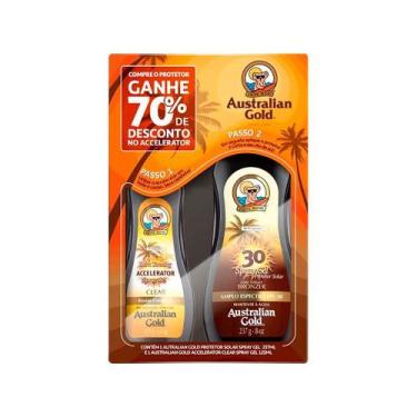 Imagem de Kit Australian Gold Protetor Solar Corporal Fps 30 237Ml + Bronzeador 