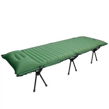 Imagem de Kit BASK LayDay Cama Dobrável de Alumínio + Colchonete Inflável Automático Ultralight Compacto Confortável Bolsa de Transporte 150kg