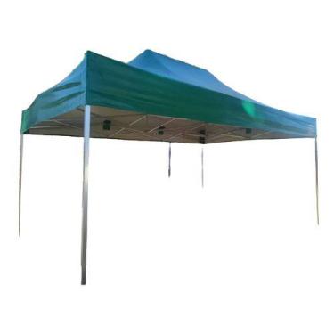 Imagem de Tenda Sanfonada 3x4,5 lona PVC - Goiânia Toldos, Verde musgo