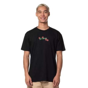 Imagem de Camiseta Element Hirotton Botanical Masculino - Preto