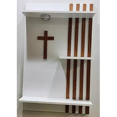 Imagem de Oratório Ripado com Luminária