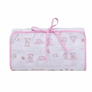 Imagem de Trocador Porta Fraldas Baby Estampado, Papi Textil, Rosa, 66Cmx40Cm