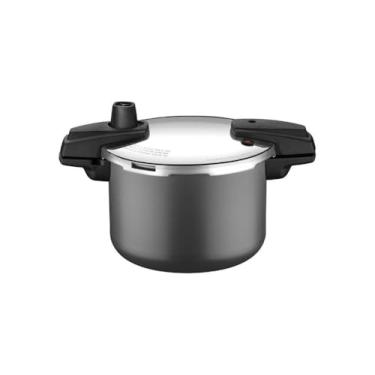 Imagem de Panela De Pressão Tramontina Arizona Induction Em Alumínio Com Revestimento Interno E Externo Em Antiaderente Starflon Max Titânio 20 Cm 4,5 L