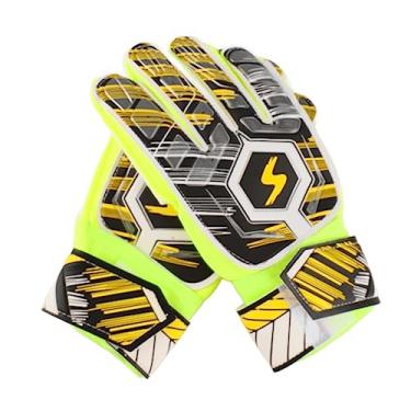 Imagem de POENVFPO Luvas de Goleiro, Luvas de Goleiro de Futebol Profissional Com Protetor de Dedo e Látex Antiderrapante para Treinamento e Competição para Uso por Adultos (Tamanho 9 (ID 18,9 mm / 0,74 pol.
