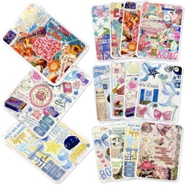 Imagem de 12 peças inserções para Kindle Paperwhite Cartão Inserção para capa transparente 16,7 x 4,7 polegadas Berloques de papel com glitter sólido para Kindle E-Reader inserção de capa traseira acessórios de