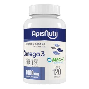 Imagem de Ômega 3 1000mg ApisNutri com 120 capsulas