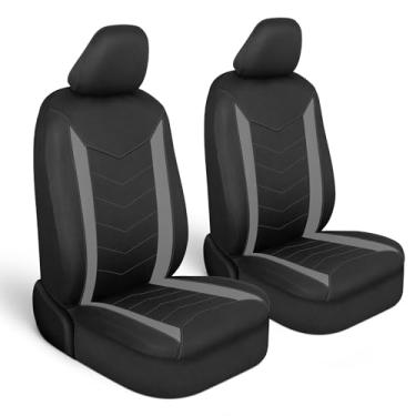Imagem de Motor Trend SpillGuard Capas de assento de carro impermeáveis apenas para assentos dianteiros – protetores de espuma de neoprene acolchoados, ajuste universal para carros, caminhões, vans e SUV
