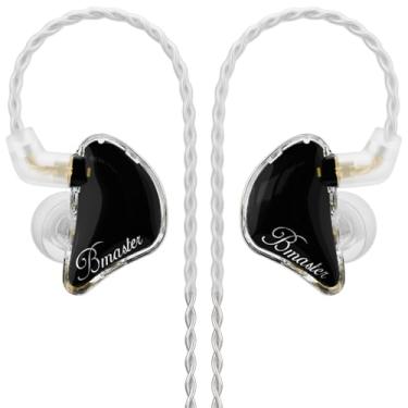 Imagem de Generic Fones De Ouvido Intra-Auriculares Com Monitor, Iem Três Drivers E Graves Potentes, Isolamento Ruído, Estéreo Alta Fidelidade Fio Para Músicos, Cantores, Bateristas (Preto)