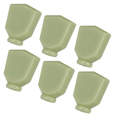 Imagem de lovermusic lovermusic Botões de barril de afinação de jade de plástico verde claro para substituição de cabeça de máquina para guitarra conjunto de 6